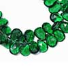 Finest Emerald Green Quartz Faceted Pear Drop Briolette Beads Quality AAA Grade You get 24 Beads (12 approx Pairs). Size 14.5mm to15mm appox.